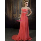 2013 Modern Sexy Luxurious Sweetheart Straps Floor-length Pink/Red Chiffon Evening/Cocktail/Party Dress ED-50354