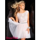 Elegant Princess Scoop Sleeveless Beading Natural Lace party Homecoming dress HD-9746