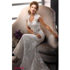 Elegant Mermaid Sweetheart Sleeveless Lace Natural Lace wedding Homecoming dress WD-9491