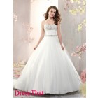 Gorgeous Ball Gown Sweetheart Sleeveless Beading Empire Satin wedding dress WD-9756