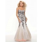 Mermaid Elegant Classic Gorgeous Long White Sweetheart Strapless Appliques Evening dress/Prom Dress ED-50012  