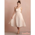 2013 New Arrival Charming Pure Single Shoulder Strap Ivory Removeable Belt Belt Evening/Prom Dress ED-50020