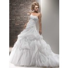 Timeless Ballgown Strapless Lace Bodice Tulle Skirt Wedding Dress WD-3045