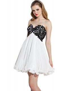 Elegant A-line White Tulle Short /Mini Homecoming Dresses/Party Dresses /Cocktail Dresses HD-70225