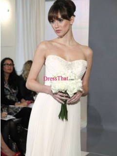 Chic Floor Length Sweetheart Lace Applique Column Affordable Wedding Dresses Under 200 Sale WD-4737