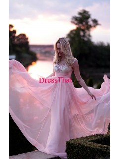 Modern Sheath/Column Scoop Floor-Length Taffeta Prom Dresses PD-80006