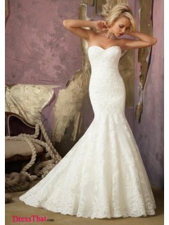 Elegant Mermaid Sweetheart Sleeveless Lace Empire Lace wedding Homecoming dress WD-9494