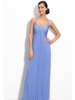 New Arrival 2012 Summer Floor Length Ruffles Halter Bridesmaid Dress/Evening Dress Under 150  BD-4020