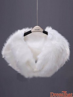 Gorgeous White Pearl Wedding Wraps WW-8018